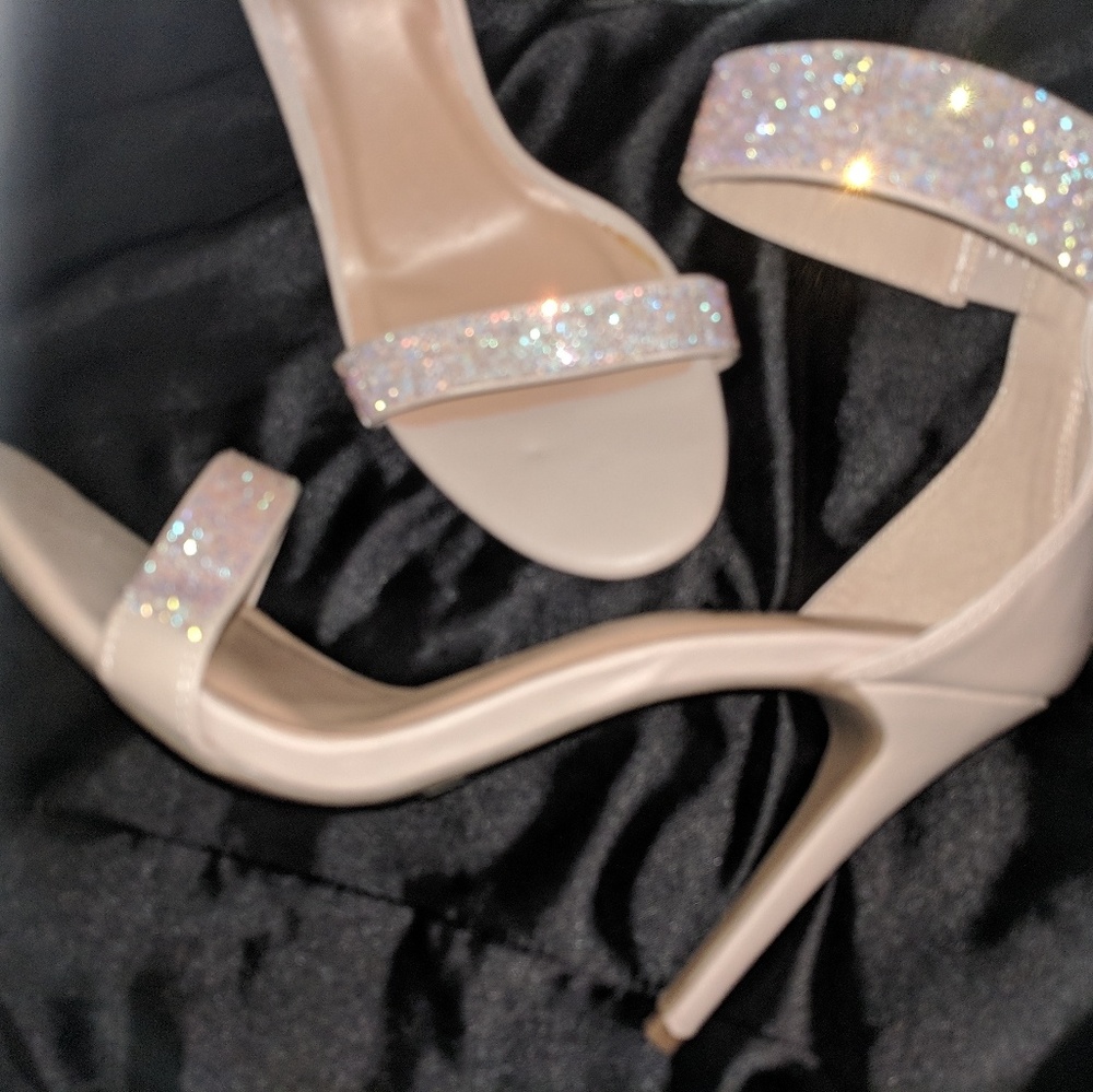 Taupe Crystal Sandal